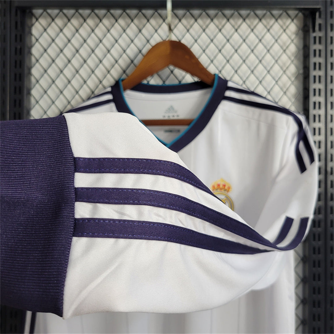 Real Madrid 12/13 Long Sleeve Home Kit
